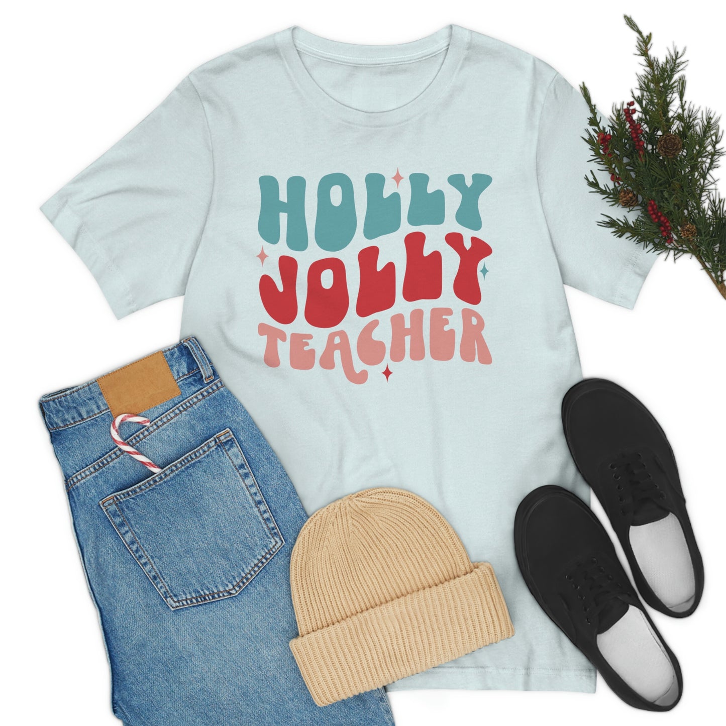 Holly Jolly Teacher - Graphic Tee