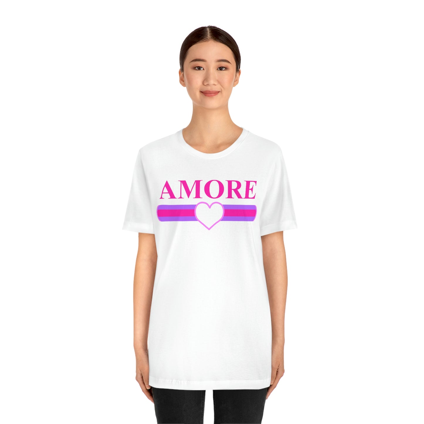 Amore Valentine's Day Graphic Tee - Hot Pink