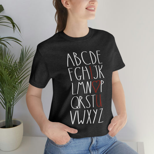 ABCD Valentine's Day Graphic Tee