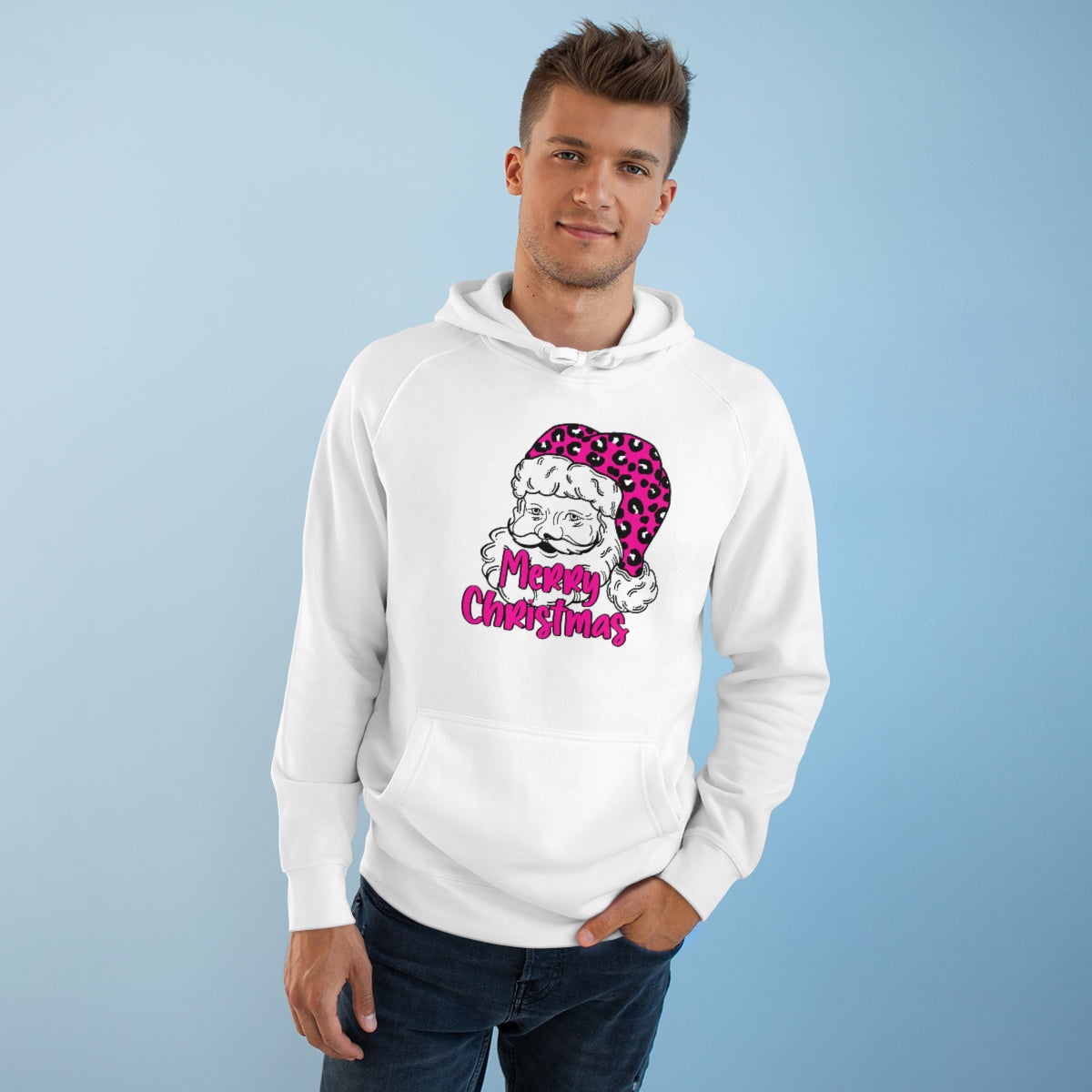 Sassy Pink Santa Hoodie