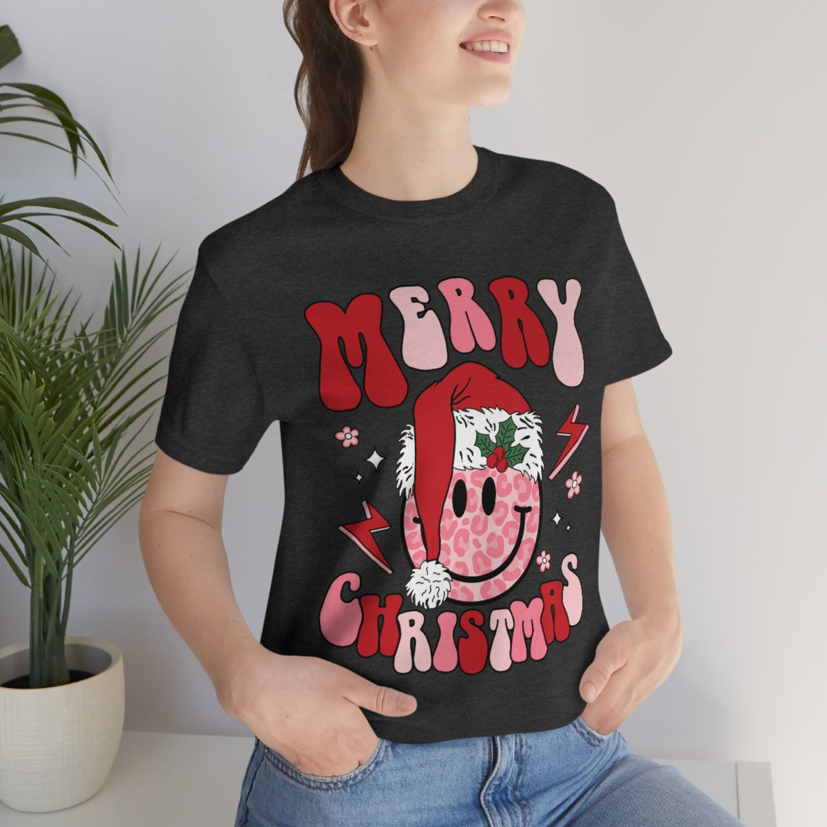 Smiley Santa Graphic Tee