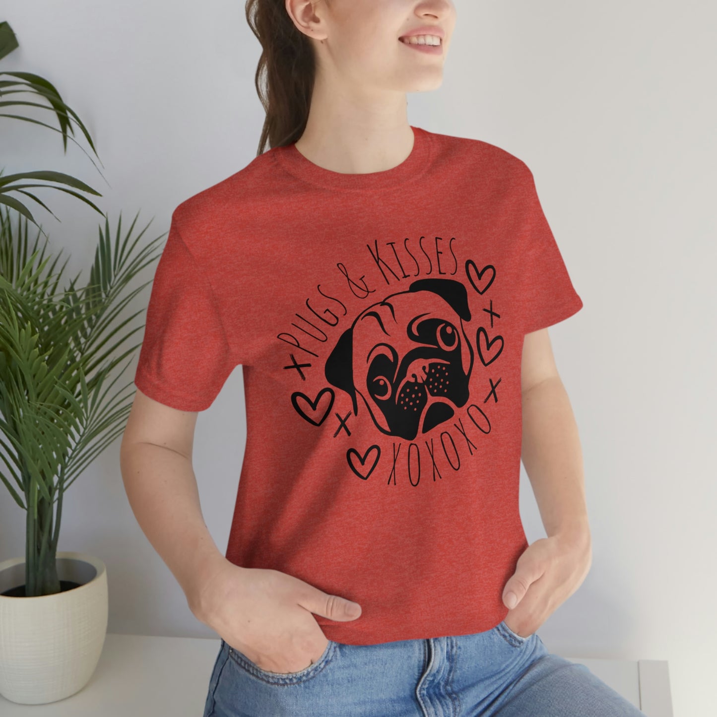 "Pugs and Kisses" - Graphic Tee