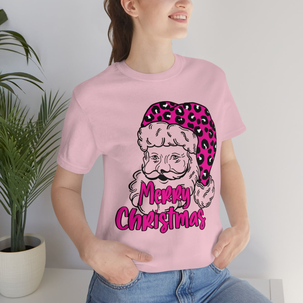 Sassy Pink Santa Graphic Tee