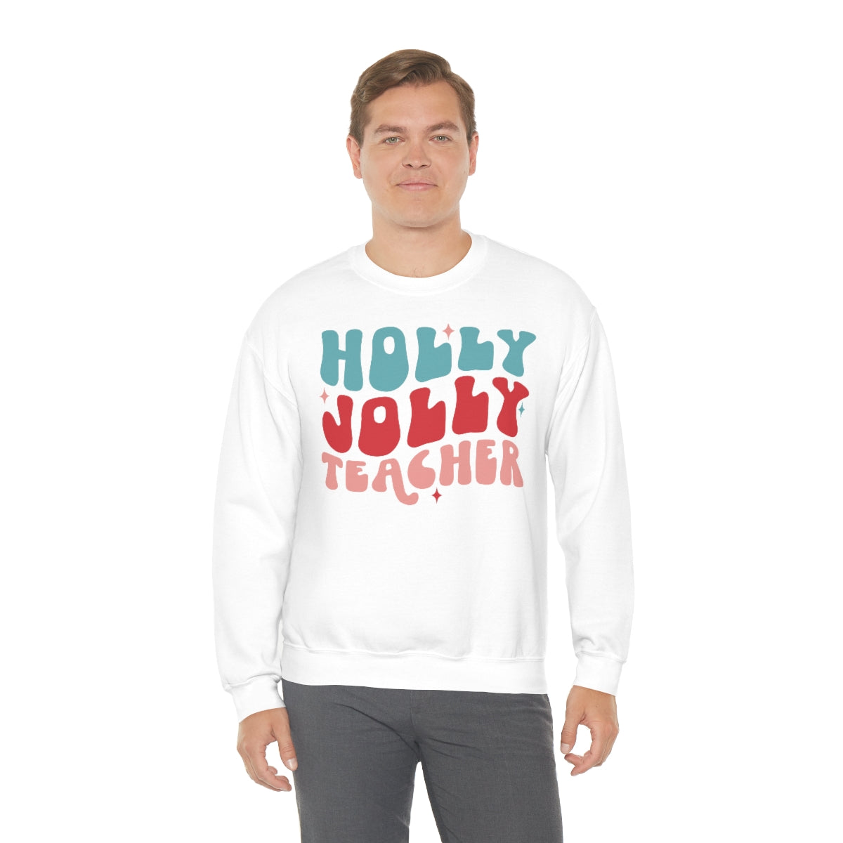 Holly Jolly Teacher - Crewneck Sweatshirt