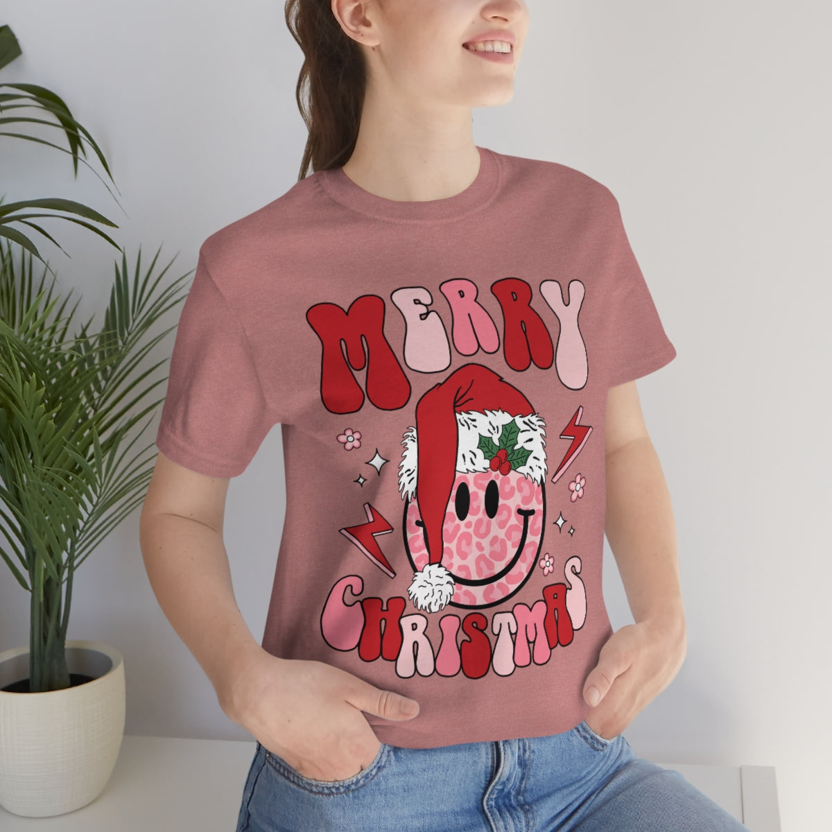 Smiley Santa Graphic Tee