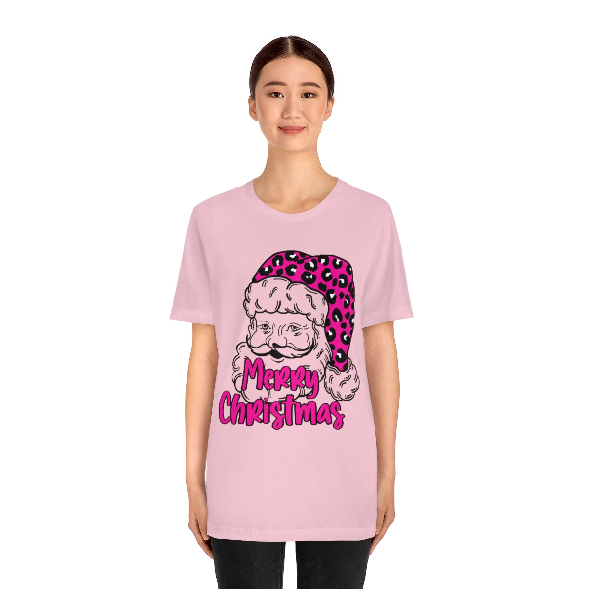 Sassy Pink Santa Graphic Tee