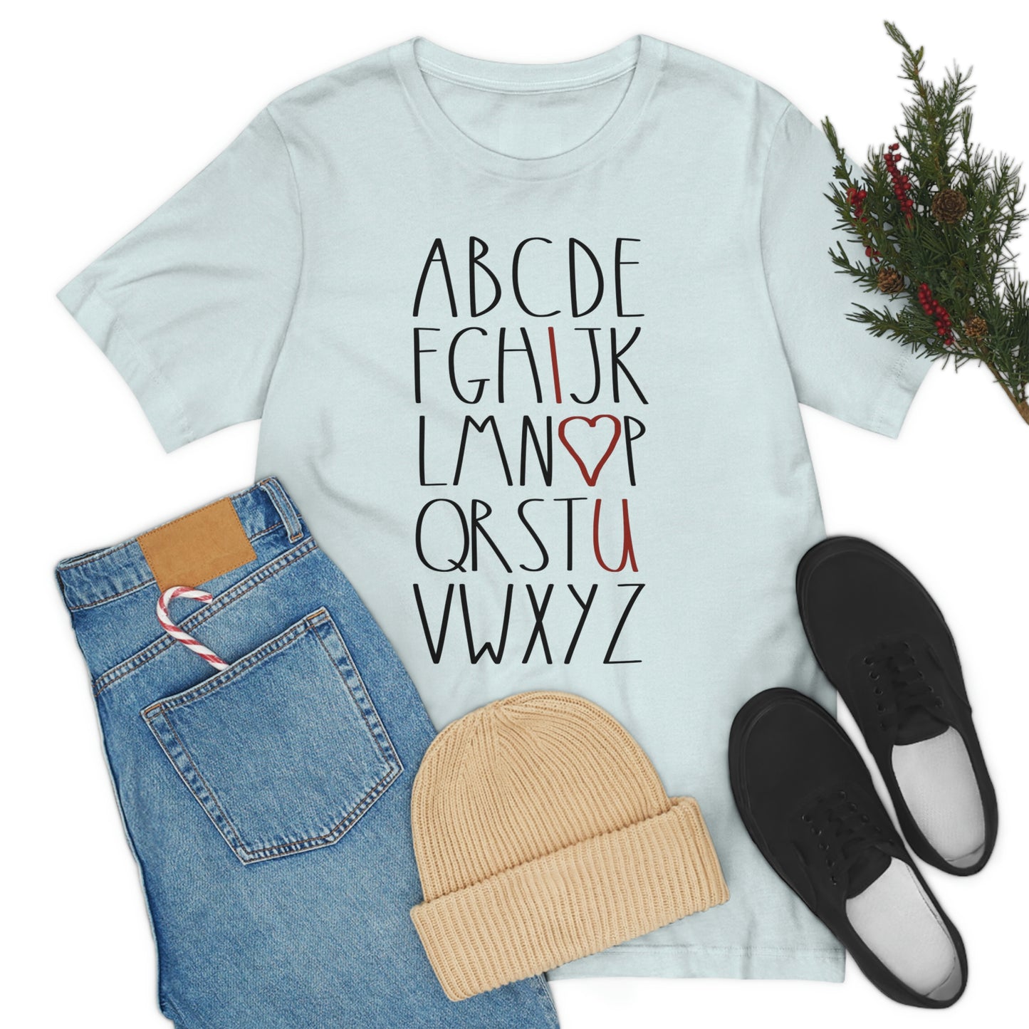 ABCD Valentine's Day Graphic Tee