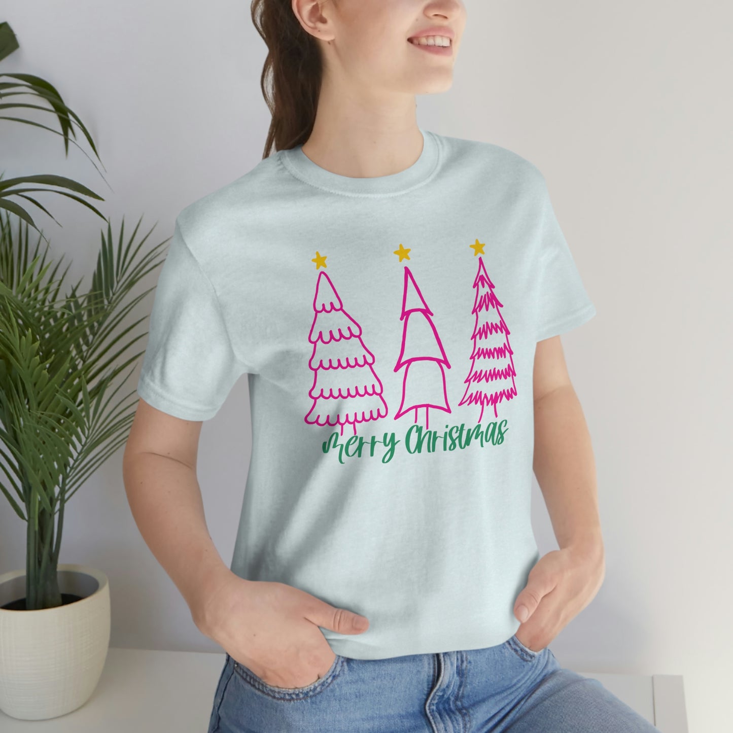 Pink Trees & Twinkle Stars Graphic Tee