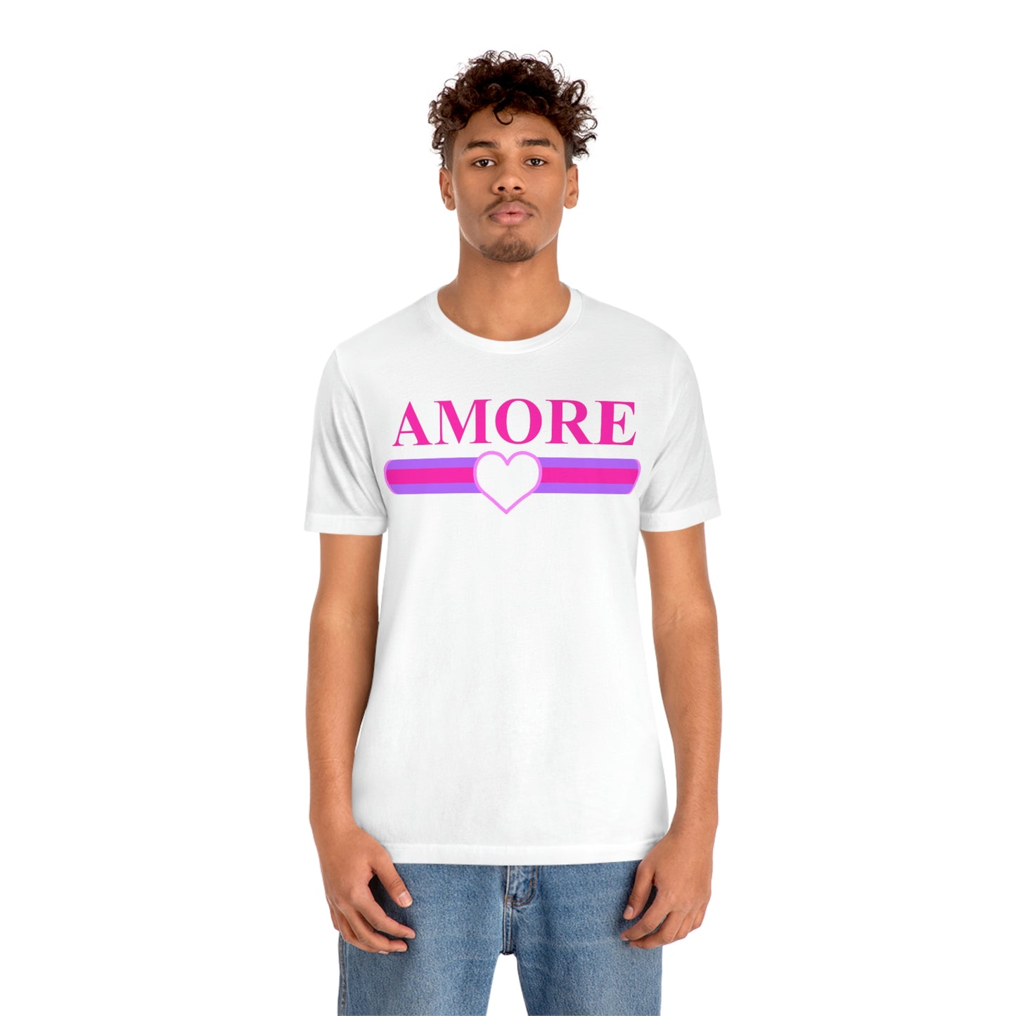 Amore Valentine's Day Graphic Tee - Hot Pink