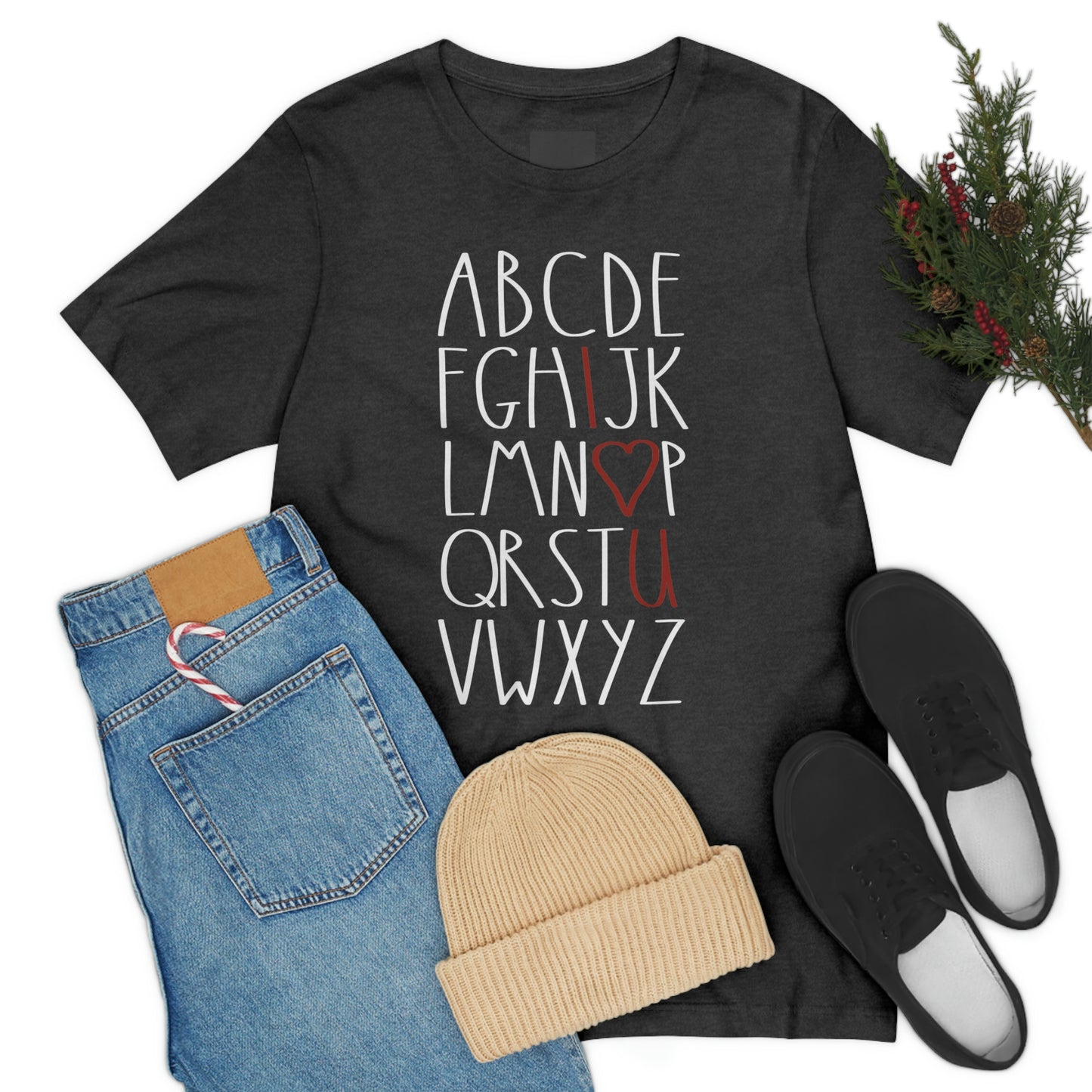 ABCD Valentine's Day Graphic Tee