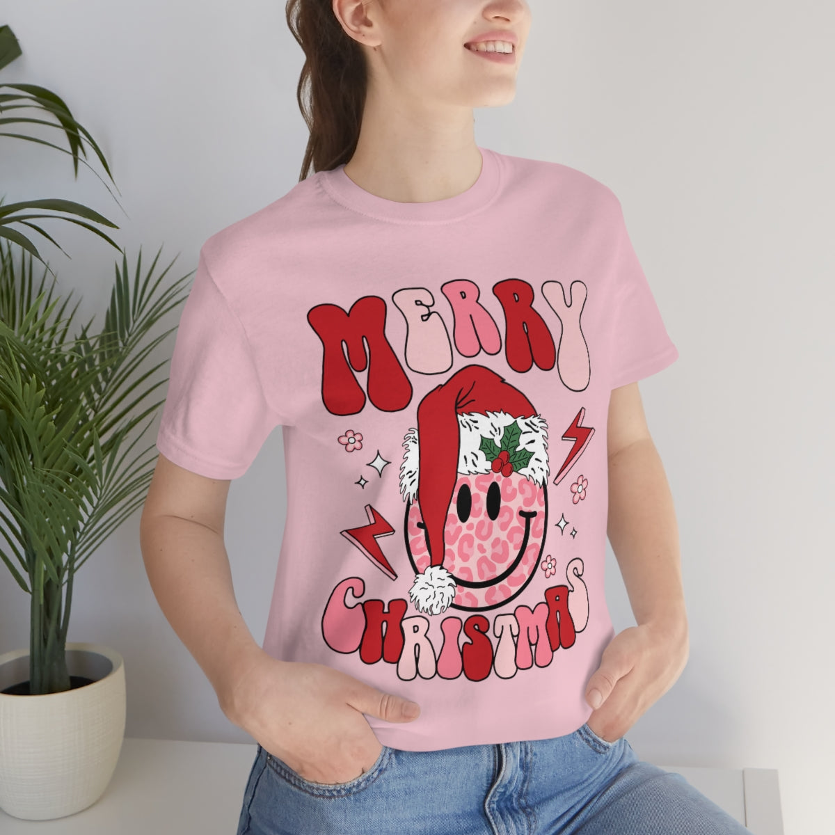 Smiley Santa Graphic Tee