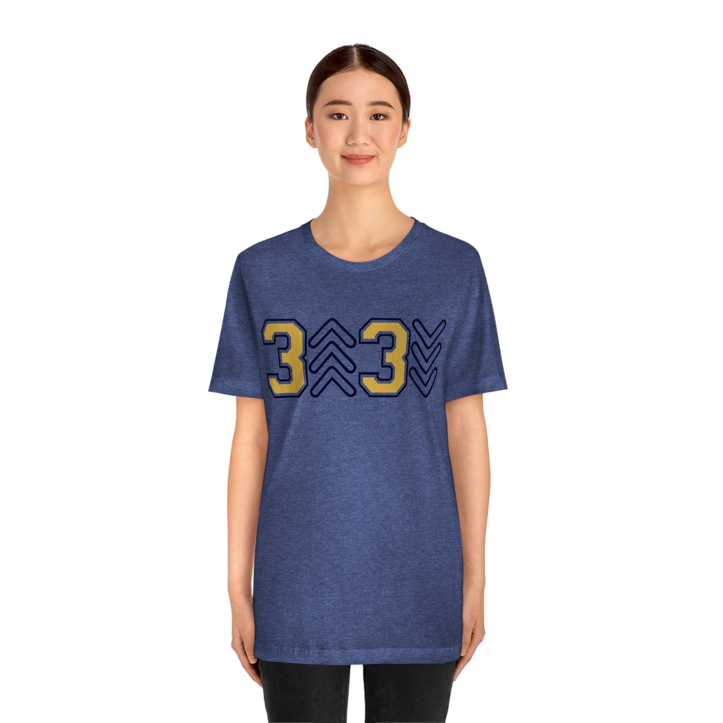 Three UP Three DOWN - Gold & Navy