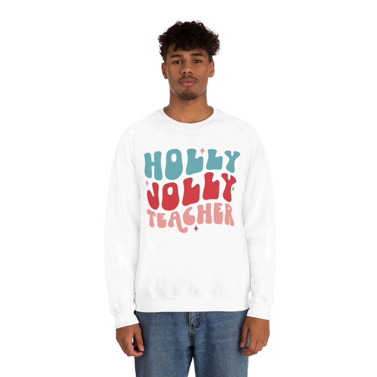 Holly Jolly Teacher - Crewneck Sweatshirt