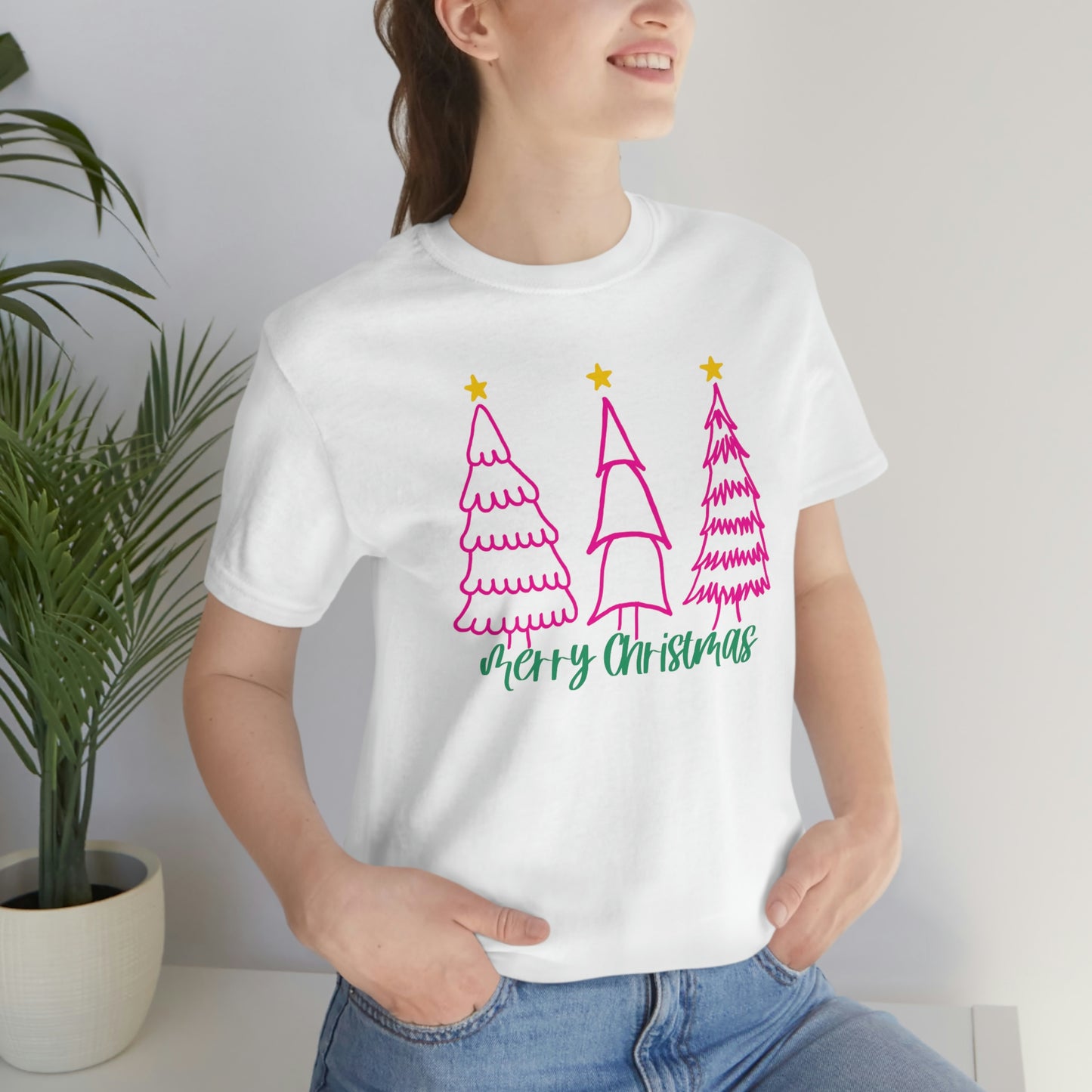 Pink Trees & Twinkle Stars Graphic Tee