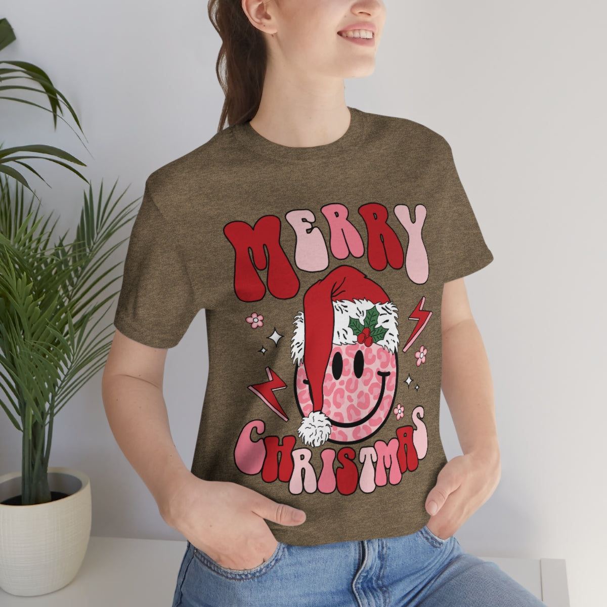 Smiley Santa Graphic Tee