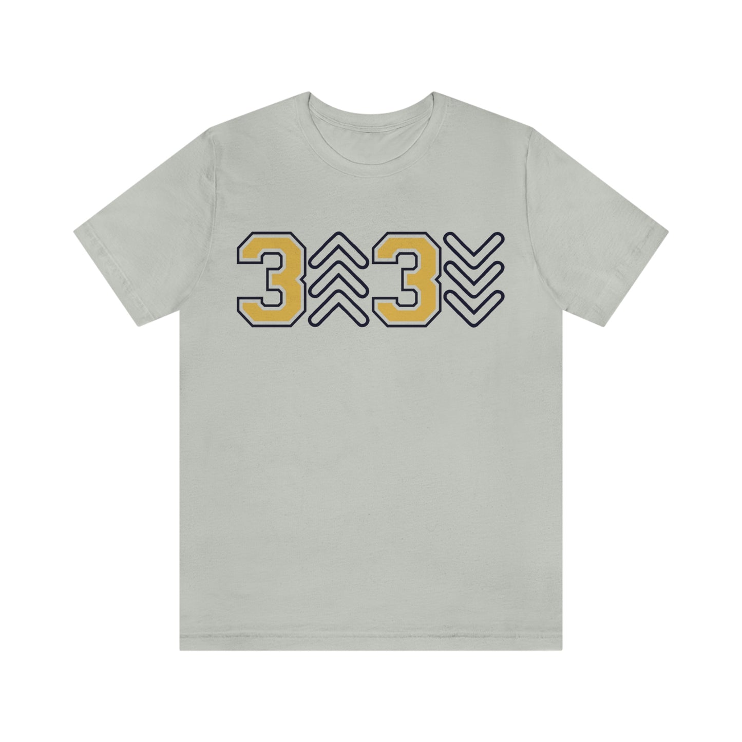 Three UP Three DOWN - Gold & Navy