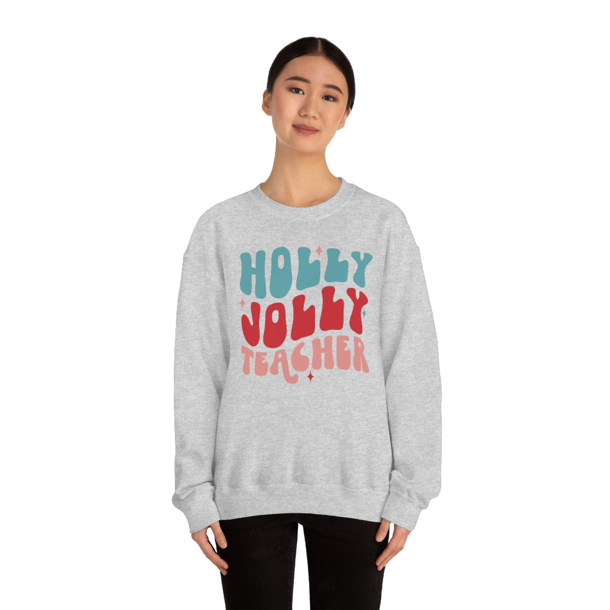 Holly Jolly Teacher - Crewneck Sweatshirt