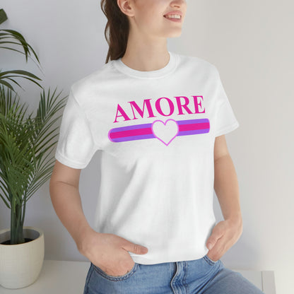 Amore Valentine's Day Graphic Tee - Hot Pink