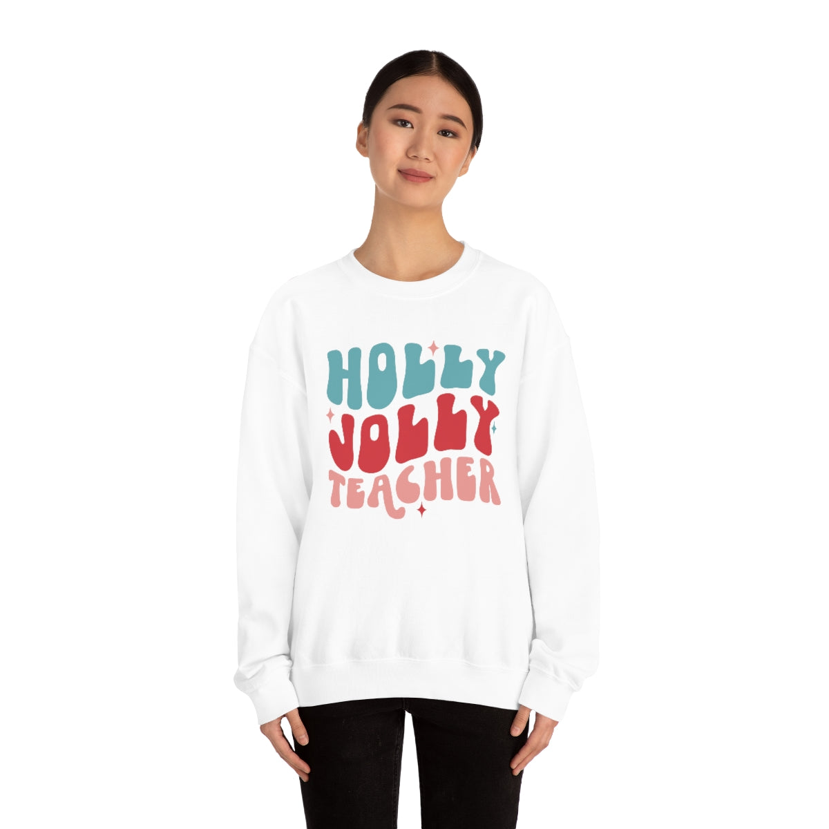 Holly Jolly Teacher - Crewneck Sweatshirt