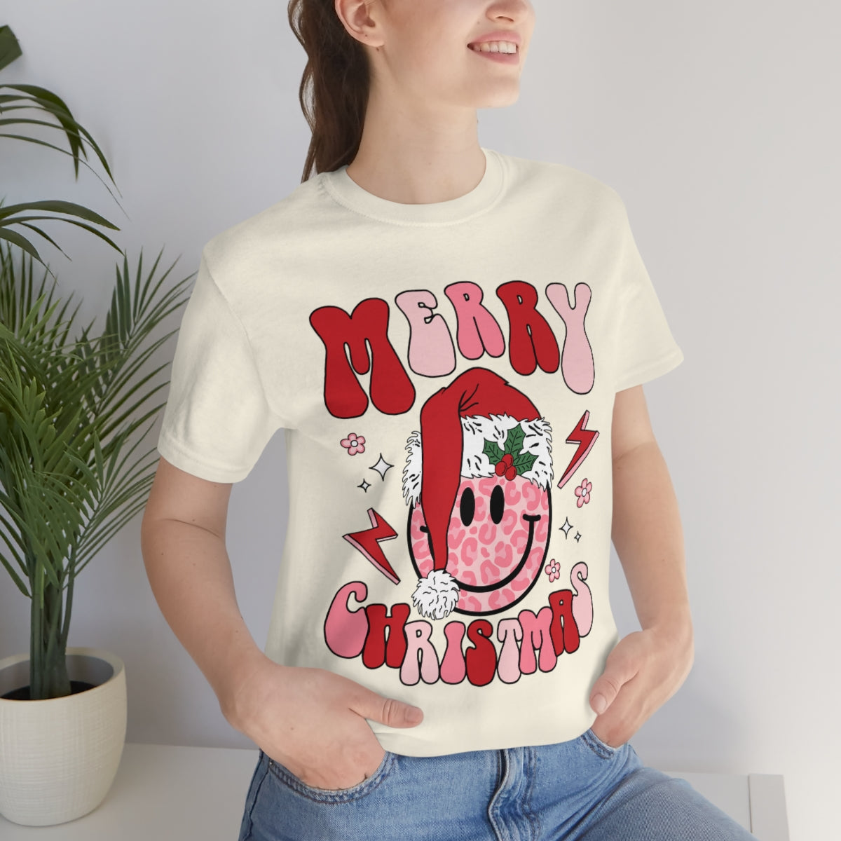 Smiley Santa Graphic Tee