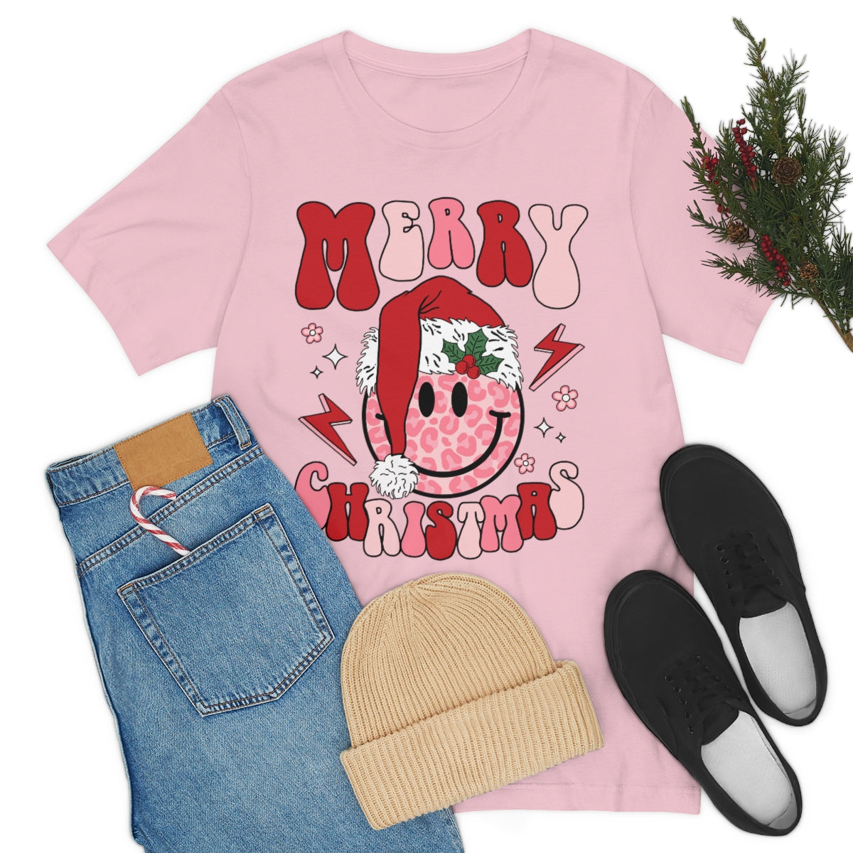 Smiley Santa Graphic Tee