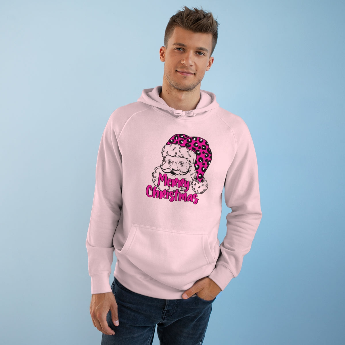 Sassy Pink Santa Hoodie