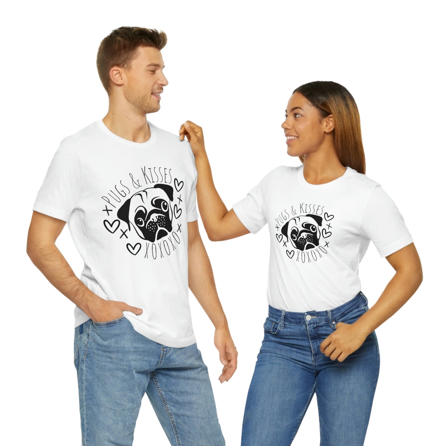 "Pugs and Kisses" - Graphic Tee