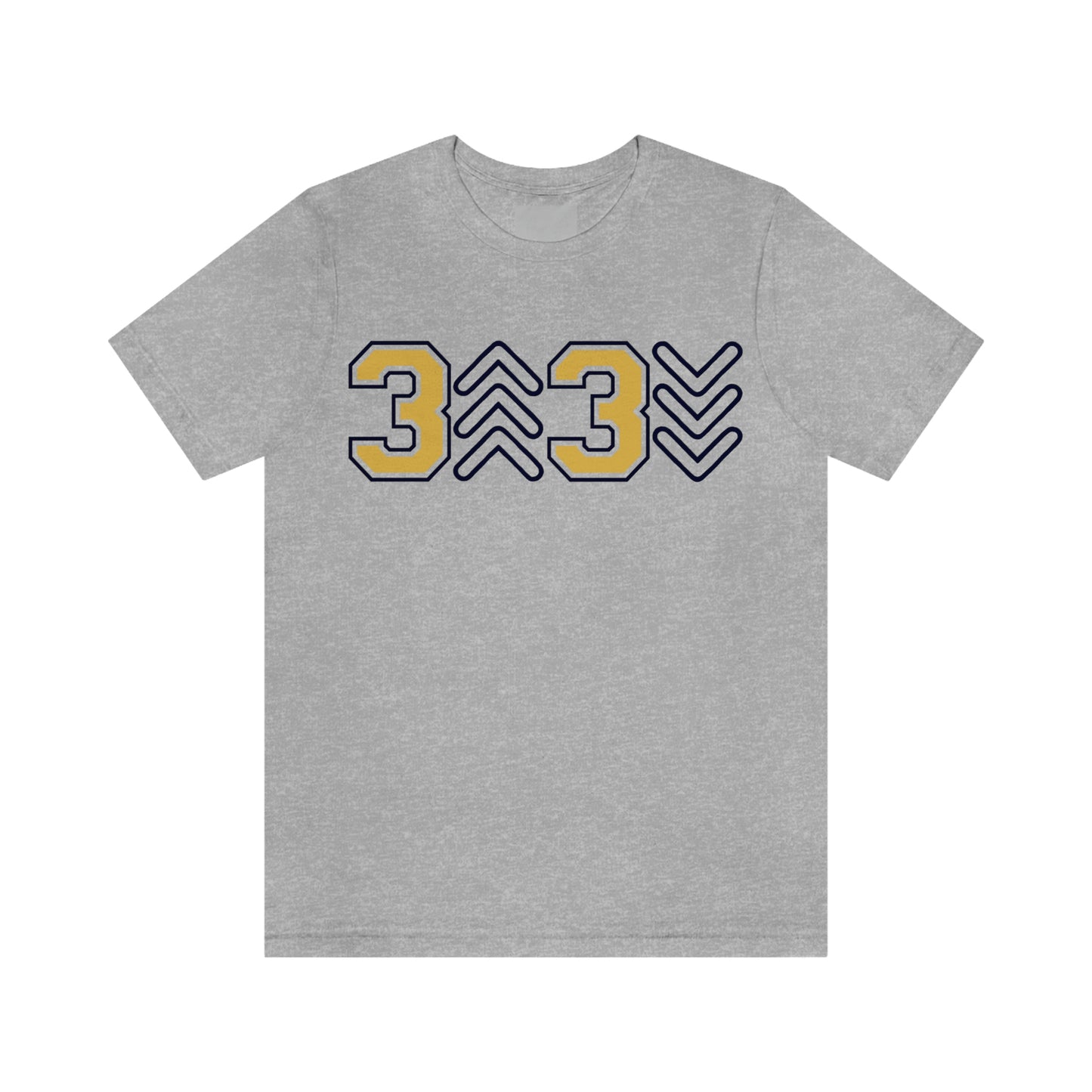 Three UP Three DOWN - Gold & Navy