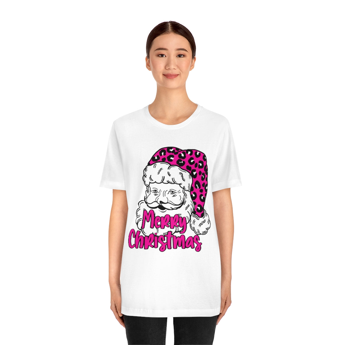 Sassy Pink Santa Graphic Tee