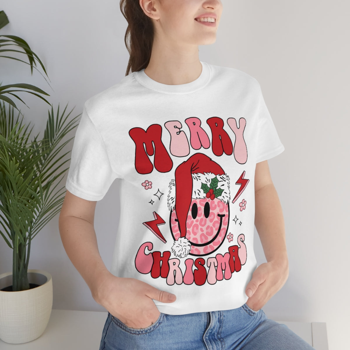 Smiley Santa Graphic Tee