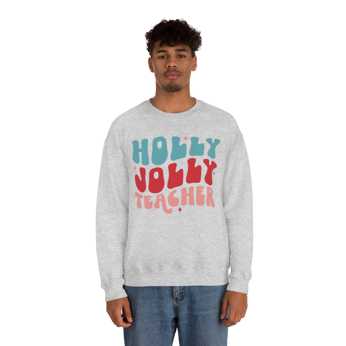 Holly Jolly Teacher - Crewneck Sweatshirt